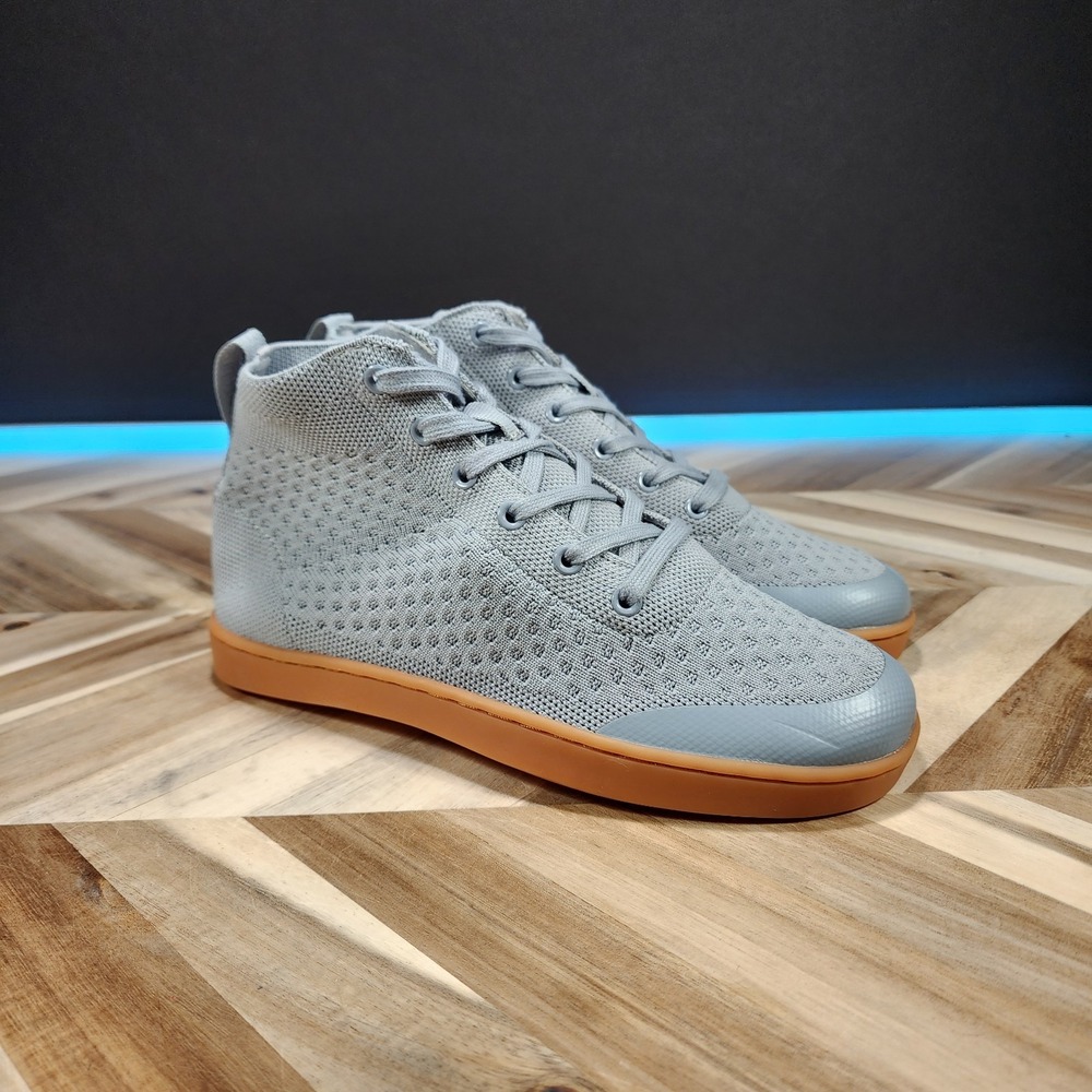 SUAVS The Legacy High-Top Knit  Grey Women's 7 Men's 5 Sneaker Shoes Casual Walk